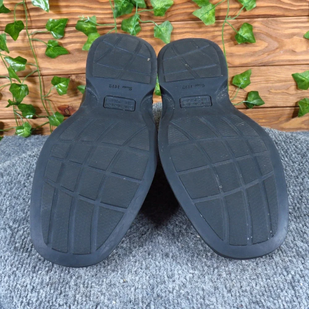 Nunn Bush 81404 Mens Slip On Dress Loafers Size 10 Business Casual Black Leather